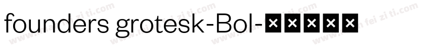 founders grotesk-Bol字体转换